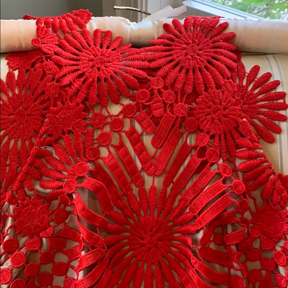 SAYLOR FOR FREE PEOPLE PRESLEY RED MINI DRESS - Picture 11 of 16